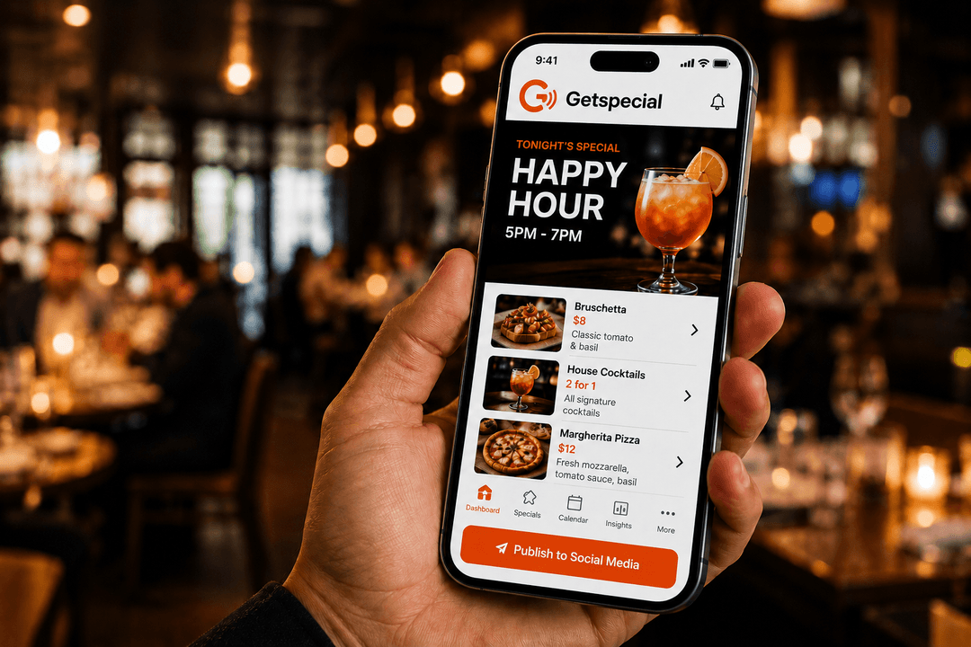 Getspecial app on mobile
